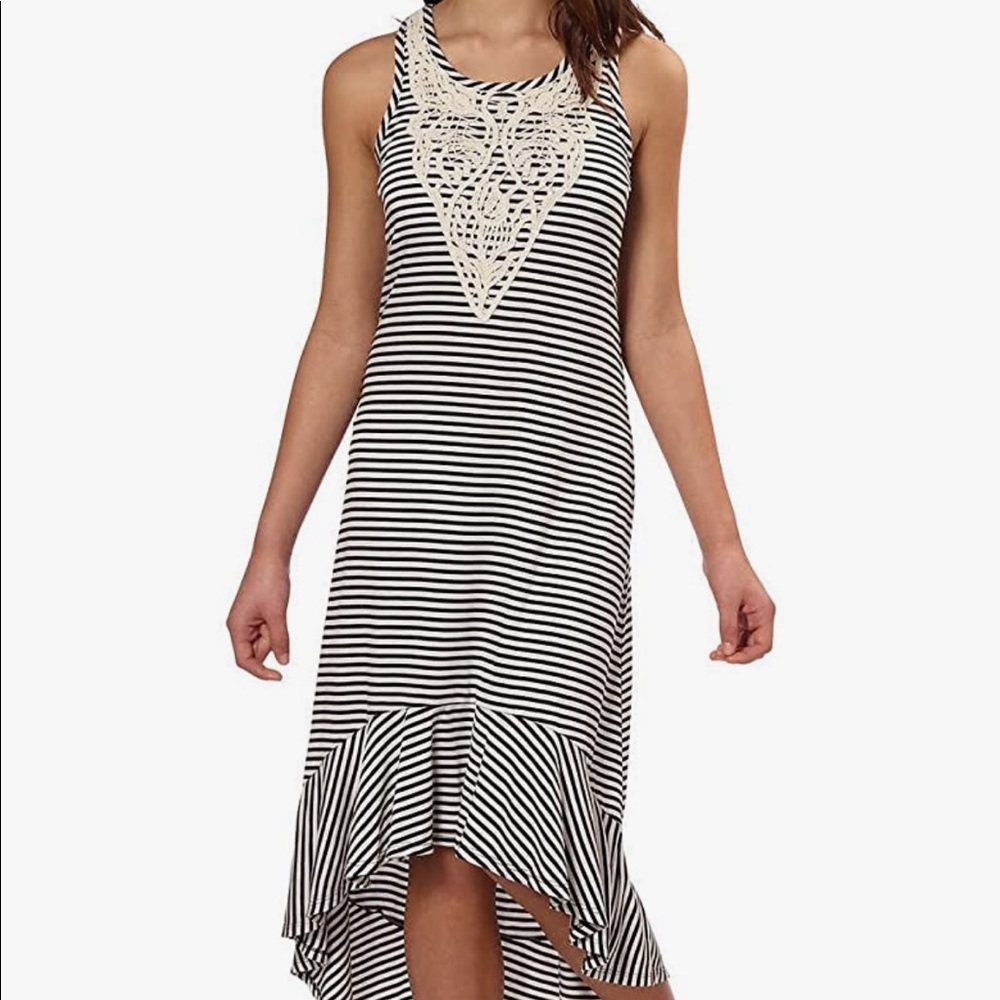 Casual striped black and white dress for sale